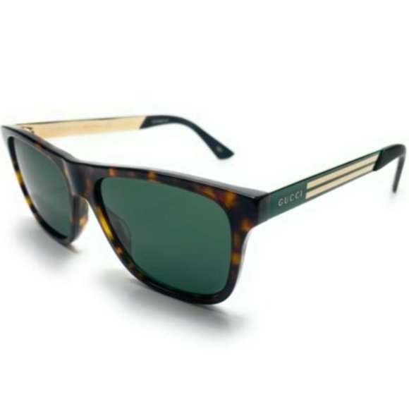 Gucci Men's Havana Rectangle Sunglasses! - Picture 1 of 4